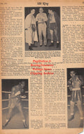 Boxing News Clipping #2335 - Bill Brown, Schofield Barracks Boxing, Jack Apperson, Sal Siena, Teddy King, Chief Tualoina