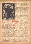 Boxing News Clipping #2352 - Fritzie Zivic vs. Beau Jack, wrestler Vic Christie