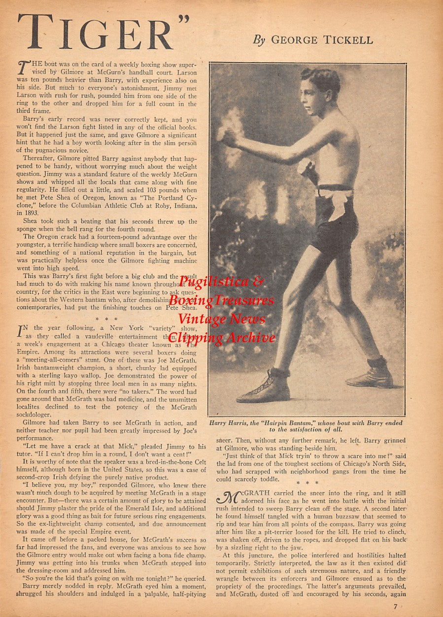 Boxing News Clipping #2365 - Harry Harris, Casper Leon