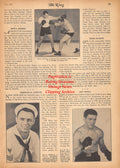Boxing News Clipping #2375 - Steve Belloise in Navy Uniform, Jimmy Webb, Ernie Zachow, E.J. Wright