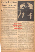 Boxing News Clipping #2380 - Navy Boxing, Dave Crawford, Harold Valan