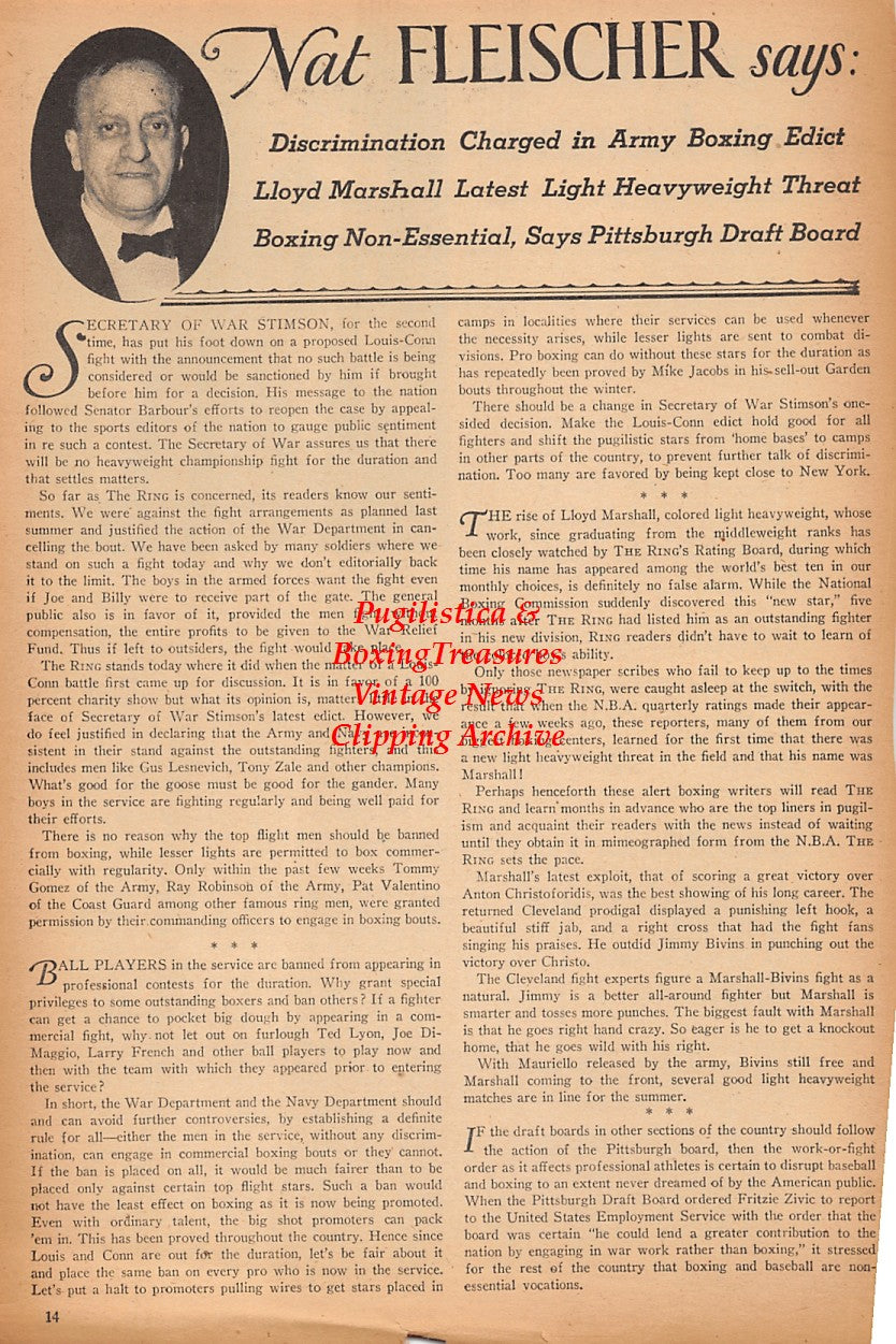 Boxing News Clipping #2380 - Navy Boxing, Dave Crawford, Harold Valan