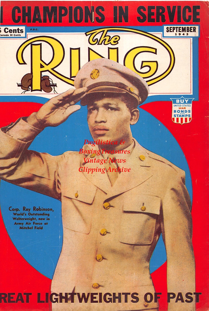 Boxing News Clipping #2382 - Sugar Ray Robinson In The Army
