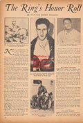 Boxing News Clipping #2392 - WWII Military Boxers, Steve Sabatino, Earl Lohman, Frank Missella, Pete Martin, Nat Peragine, Lew Hanbury