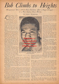Boxing News Clipping #2401 - Bob Montgomery, Manuel Ortiz vs. Joe Robleto, Jake LaMotta vs. Fritzie Zivic, Fred Apostoli, Joe Louis, Tom Mitchell