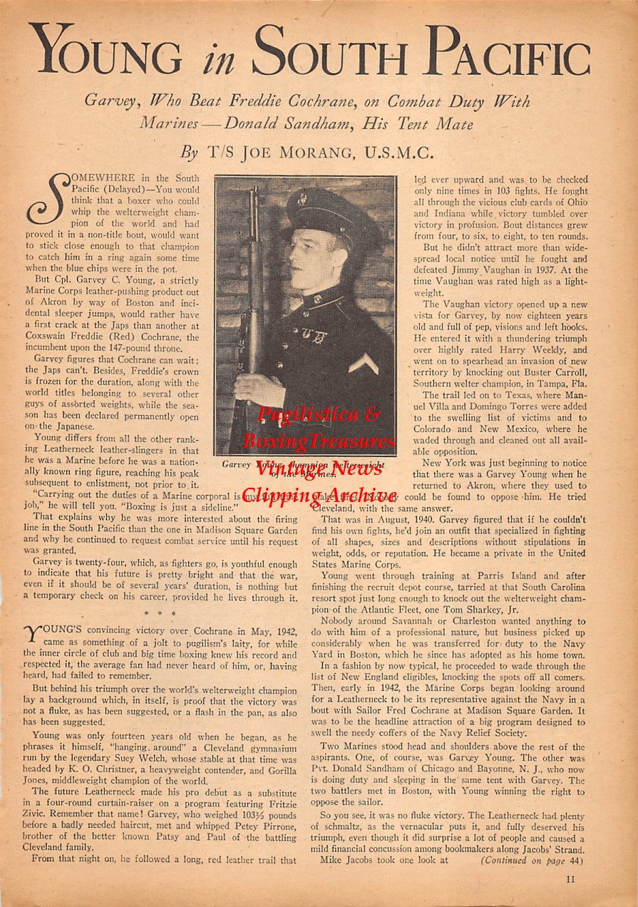 Boxing News Clipping #2404 - Garvey Young, Jack Johnson