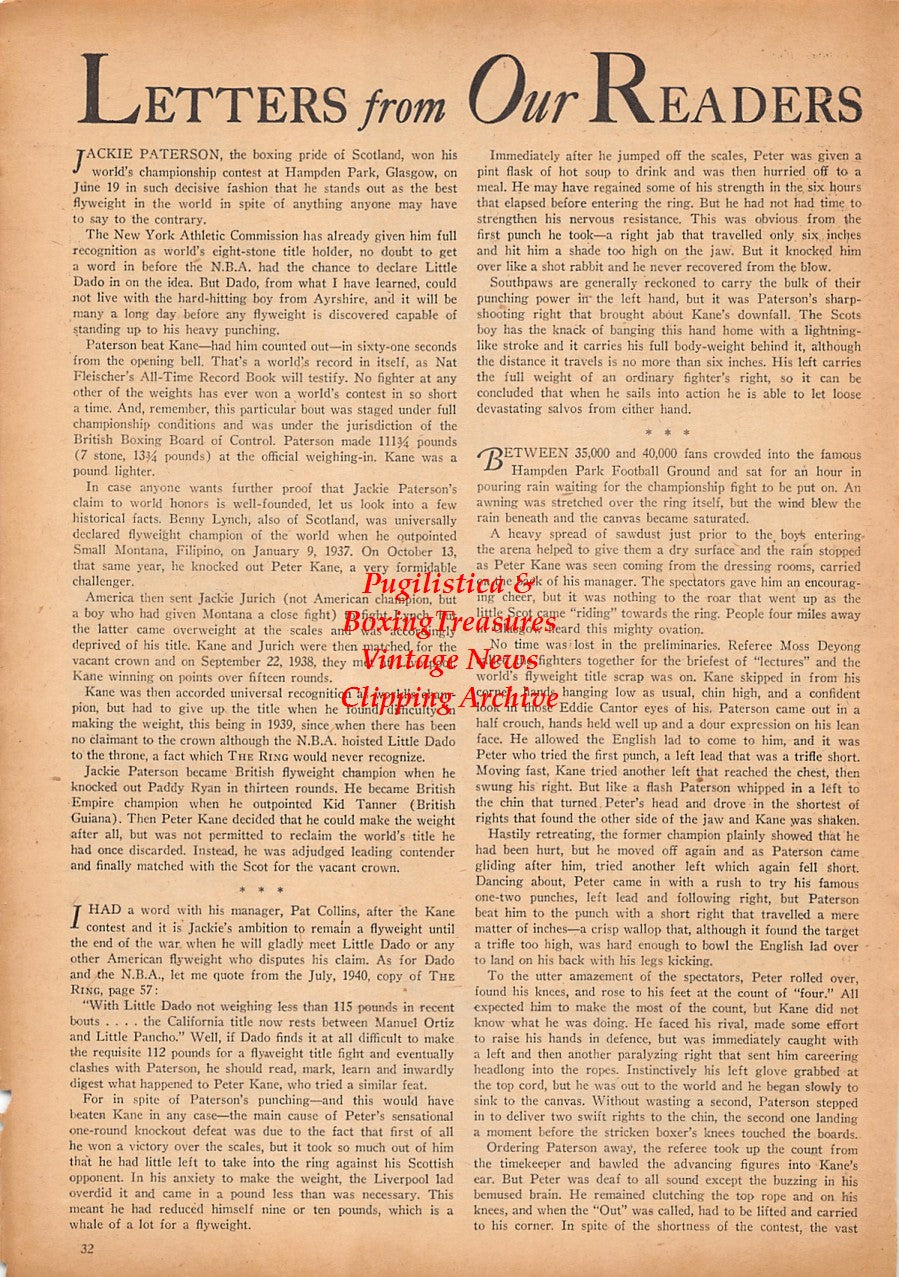 Boxing News Clipping #2414 - Al Jiminez, Hugo Bonacci, Nicholas McRadu, Billy Fann,