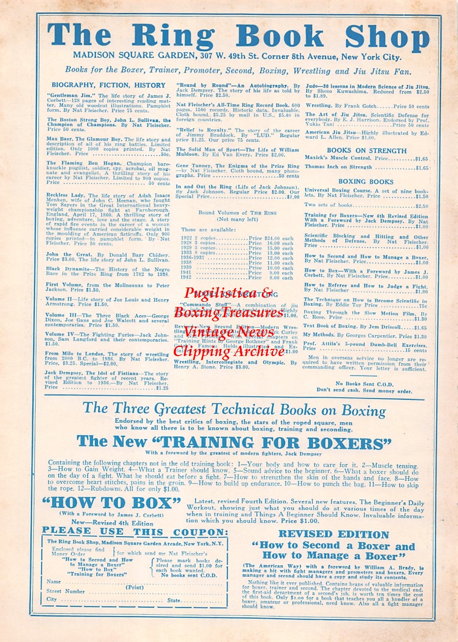 Boxing News Clipping #2415 - Daniel Mendoza vs. Richard Humphreys