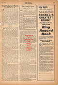 Boxing News Clipping #242 - Ad for 1st Ring Record Book