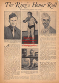Boxing News Clipping #2424 - WWII Military Boxing, General John Reed Kilpatrick, Nat Fleischer, General Rollin Tilton, Stanley Kogut, Ben Butler, Al Ettore, Young Terry, James Finley, Billy Robbins