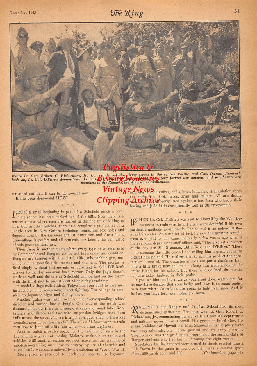 Boxing News Clipping #2445 - Joe Nawrocki, Domonick Lanciotti, Jackson Dorn, Charlie Greeves, Tom Davis, Paul Burton, Louis DePirro, Ray Lyle, Joe Starkman, Nick Wargo, Vernon Ford, Tom Gault, Marshall Glos, John Whaley, John Peterjohn and many more