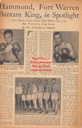 Boxing News Clipping #2446 - Matt Hammond, Ernest McDonald, William Archibald, Thomas Gaines, Mario Centi, James Roberts, Leon Lewis, Bobby Ruffin vs. Beau Jack, Jake Lamotta vs. Jose Basora, Fritzie Zivic vs. Vinnie Vines