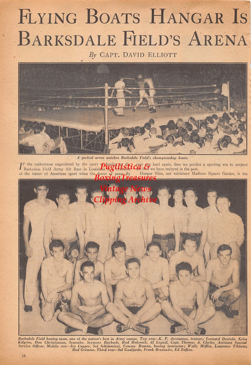 Boxing News Clipping #2457 - Johnny Cesario, Fitzie Fitzpatrick, Freddy Cabral, KP Arceneaux, Leonard Deniola, Kriss Kilgriss, Don Christianson, Seymour Raybeck, Rod Holcomb, Al Legnal, Thomas Clarke, Ira Capper, Sol Schimmizzi, Tommy Roman, Wally Mifflin