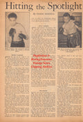 Boxing News Clipping #2460 - Henry Vasquez, Billy Morris, Gerard Piche, Roy Grant, Jack Dempsey, Chuck Railey, Thomas Gaines, Ed Reyes, Ed Ely