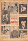 Boxing News Clipping #2461 - Johnny Hudek, Johnny Pretzie, Morris Reif, Emmett Yanoz, Ray Rowland, Billy Miller, Johnnie Nemis, Buster Tyler, Sonny Horne, Floyd Hagen, Lennie Feldman