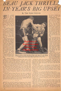 Boxing News Clipping #2471 - Beau Jack vs. Bob Montgomery