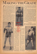 Boxing News Clipping #248 - Young Shadow, Cocoa Kid, Johnny Greco, Warren Peterson