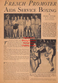 Boxing News Clipping #2484 - Frankie Rubino, William Krell, Brennan Wright, Lew Jenkins, Steve Roszina, Jim Flynn, Sam Corillo, WWII Military Boxing
