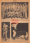 Boxing News Clipping #2487 - Ray Battisto, Don Guolette, Leo Buckband, Eddie Gowlik, Albert Sauer, Glenn Wilson, Harvey Klugh, Walter Wienczenski, John How, Frank Santoro, Marvin Morgan and others, WWII Military Boxing