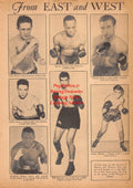 Boxing News Clipping #2490 - Jackie Ryan, Speedy Cannon, Tommy Egan, Bobby Claus, Broadway Johnny Jones, Phil Muscato, Danny Martin