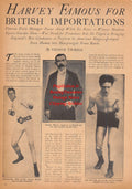 Boxing News Clipping #2495 - Bombardier Billy Wells, Charley Harvey, Jem Driscoll, Alfred Gunther, Billy Strauss, Vella Lavella, Jack Osborn, Dick Gibson, Mickey Rose and many others. WWII Military Boxing