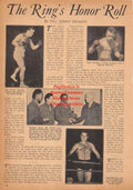 Boxing News Clipping #2498 - Frank Guarino, Red Routhis, Harold Braithwaite, Oliver Craig, Jerry Lucas, Jack McGahan, WWII Military Boxing