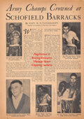 Boxing News Clipping #2505 - Pancho Garcia, Bob Latendresse, Howard Hall, Manuel Bunda, Joe Amescua, Joe Gould, Jim Braddock