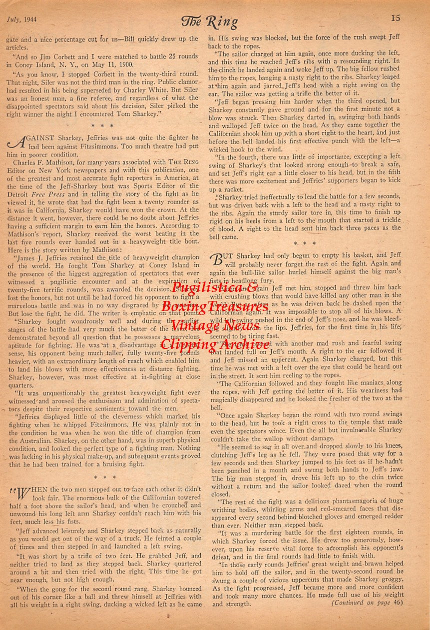 Boxing News Clipping #2518 - Joe Kahut, Jack Capri