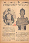 Boxing News Clipping #252 - Pancho Villa, Rush Dalma, Yankee Sullivan, Tom King, Andy Bowen