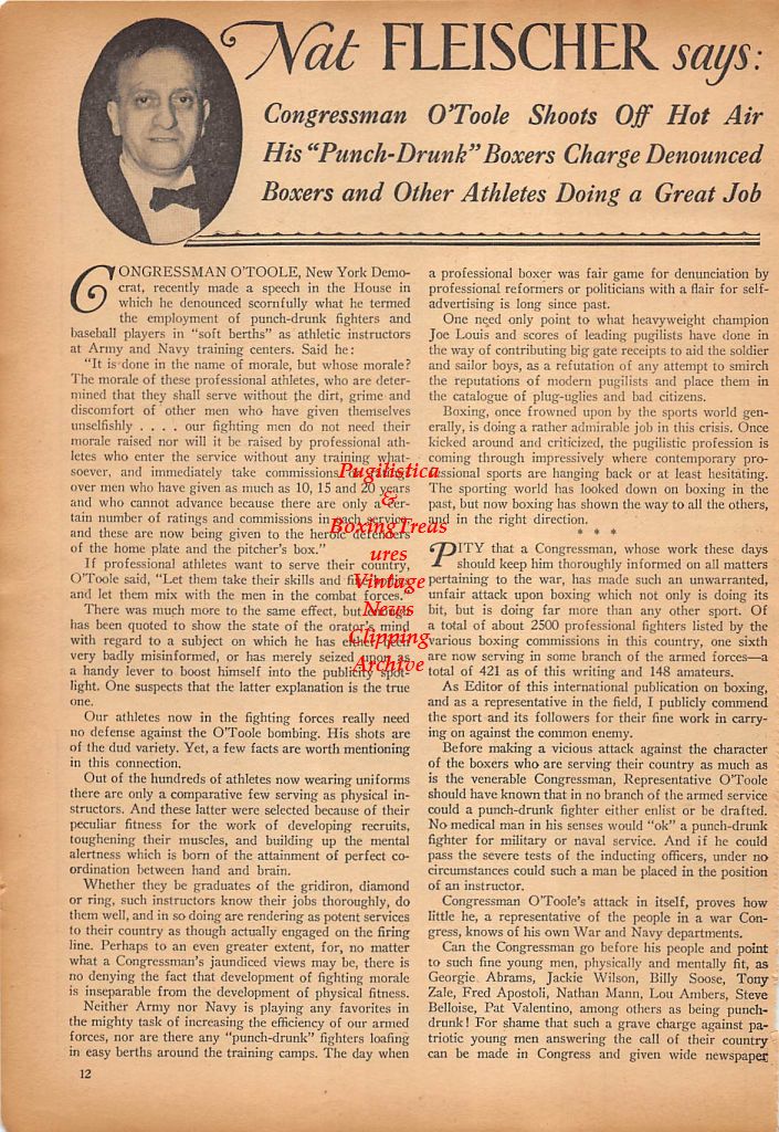Boxing News Clipping #253 - Bob Pastor vs. Jimmy Bivins