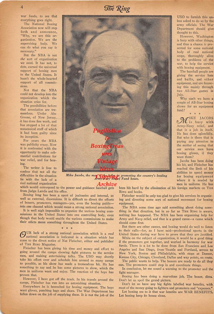 Boxing News Clipping #256 - Mike Jacobs