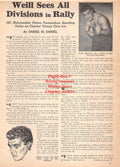 Boxing News Clipping #2569 - Rocky Marciano, Al Weill, Walter Cartier, Bob Fitzsimmons, Jess Willard