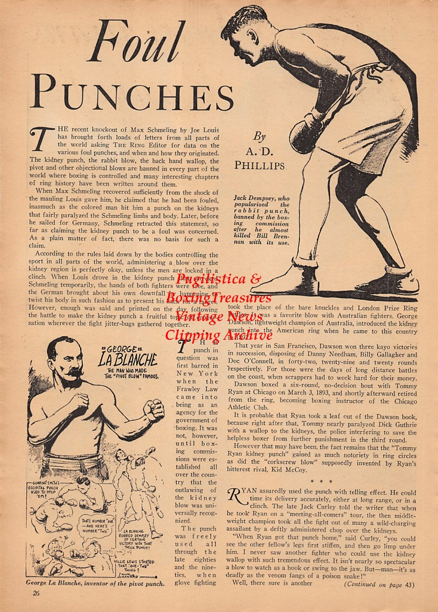 Boxing News Clipping #2586 - Frankie Valeriano, Stanley Hasrato, Honey Boy Jones, Dick Foster, Frankie Caris, Young Chappie, George LaBlanche, Jack Dempsey