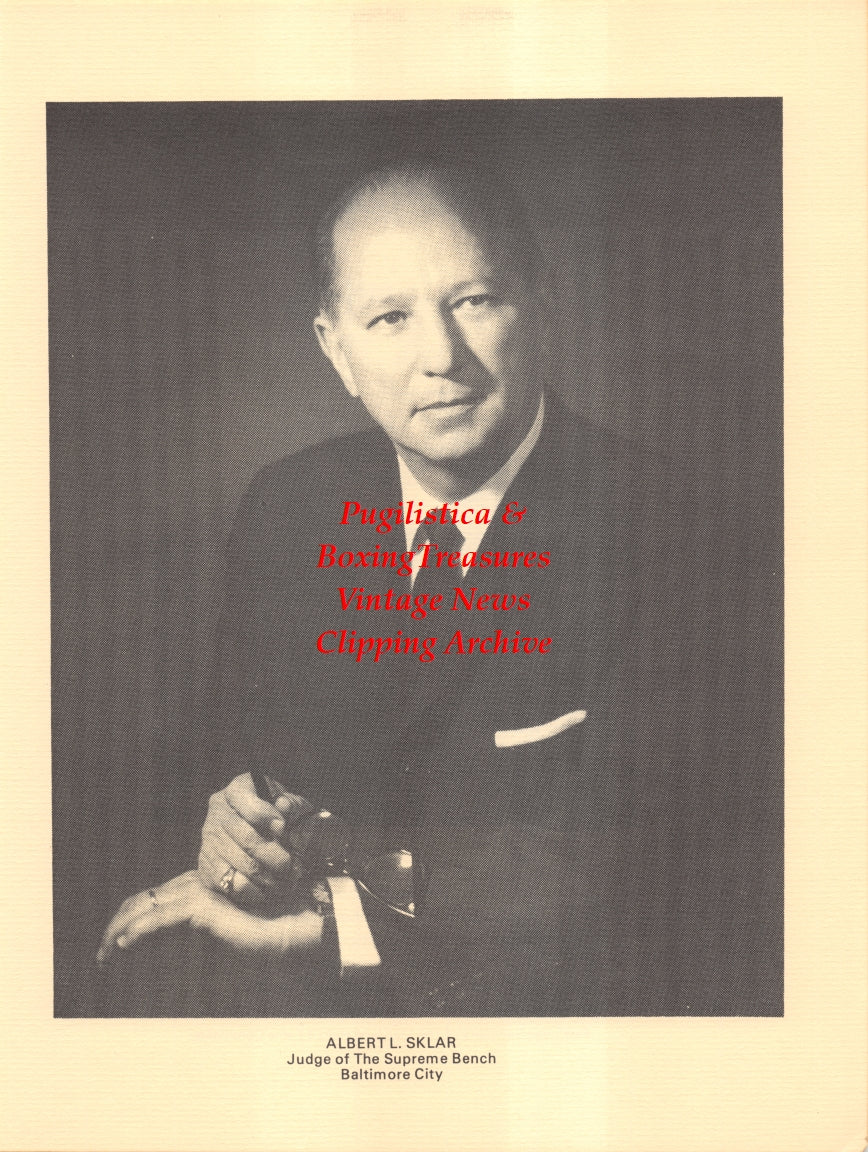 Boxing News Clipping #2652 - D. Chester O' Sullivan, Albert L. Sklar