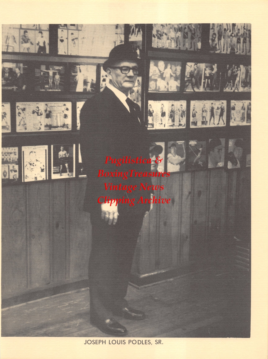 Boxing News Clipping #2655 - Joe Poodles Sr., Angelo Meola (Ace Dundee)