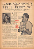 Boxing News Clipping #271 - Joe Louis, Lee Savold