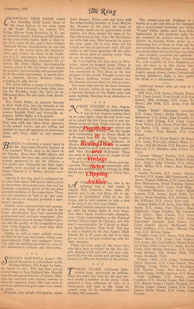 Boxing News Clipping #277 - Tami Mauriello, Lew Jenkins, Bobby Ruffin