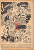 Boxing News Clipping #286 - "Service Stars" Marty Servo, Tommy Gomez, Mike Raffa, Garvey Young, Joe Muscato