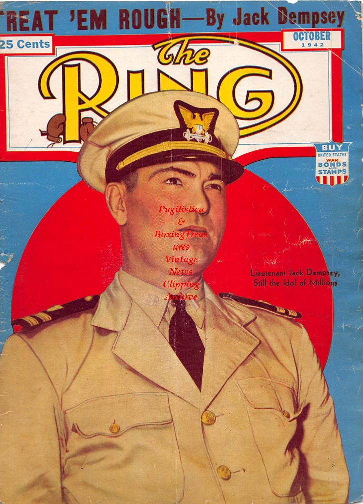Boxing News Clipping #294 - Lieutenant Jack Dempsey