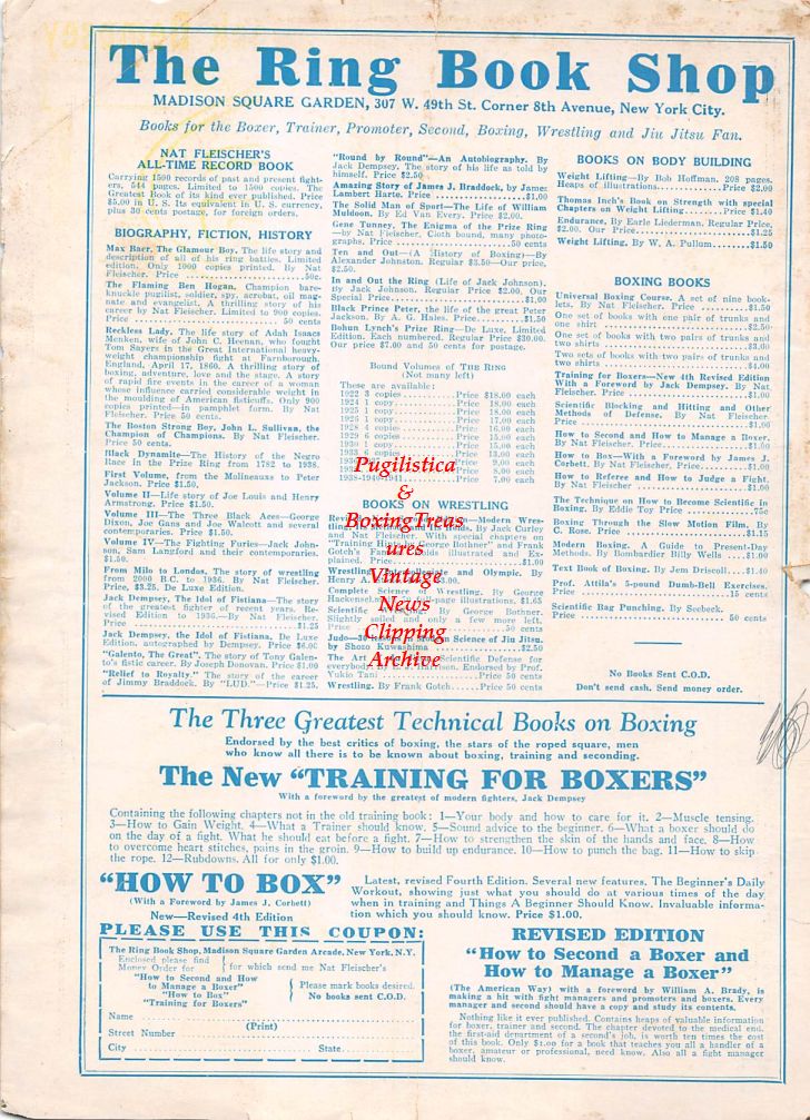 Boxing News Clipping #294 - Lieutenant Jack Dempsey