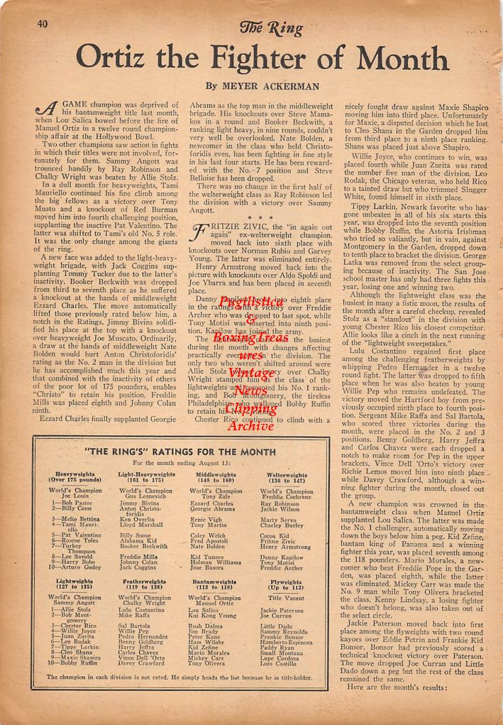 Boxing News Clipping #305 - Tommy West, Austin Rice, Ike Weir