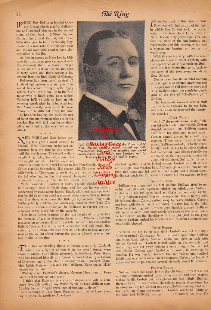 Boxing News Clipping #315 - Cleo Shans vs. Maxie Shapiro, Jack Skelly