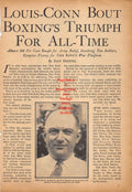 Boxing News Clipping #324 - Mike Jacobs, Joe Louis, Billy Conn