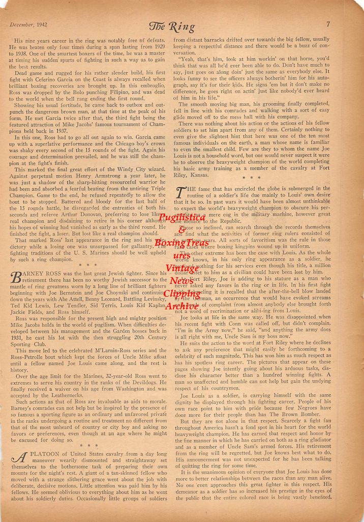 Boxing News Clipping #339 - Sammy Angott