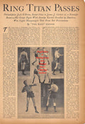 Boxing News Clipping #346 - Philadelphia Jack O'Brien, Bob Fitzsimmons