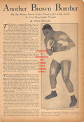 Boxing News Clipping #350 - Alfred "Big Boy" Brown, James J. Corbett