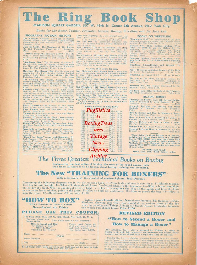 Boxing News Clipping #375 - Charley Fusari