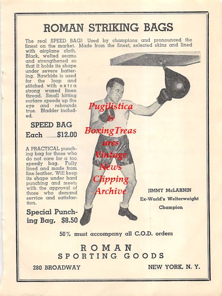 Boxing News Clipping #391 - Jimmy McLarnin, Harry Dulbinsky