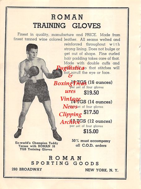 Boxing News Clipping #392 - Teddy Yarosz