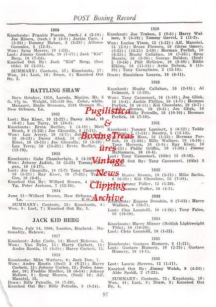 Boxing News Clipping #394 - Sonny Jones, Jack Portney